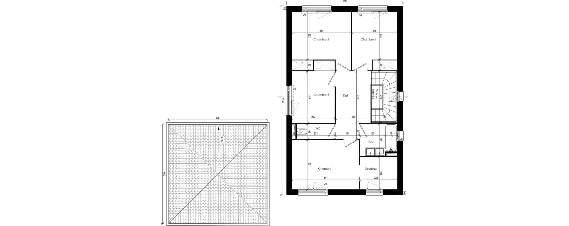 Maison T5 de 127,86 m2 &agrave; Beaupuy Centre