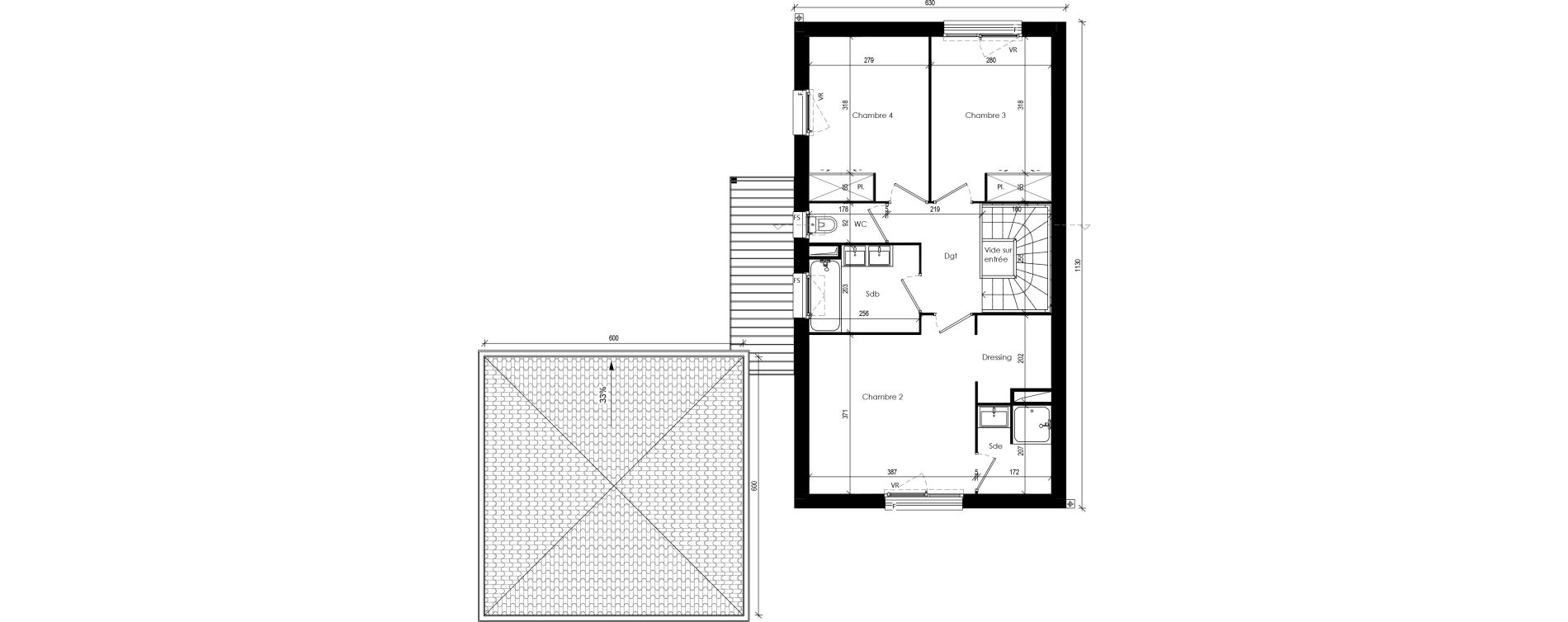 Maison T5 de 109,25 m2 &agrave; Beaupuy Centre