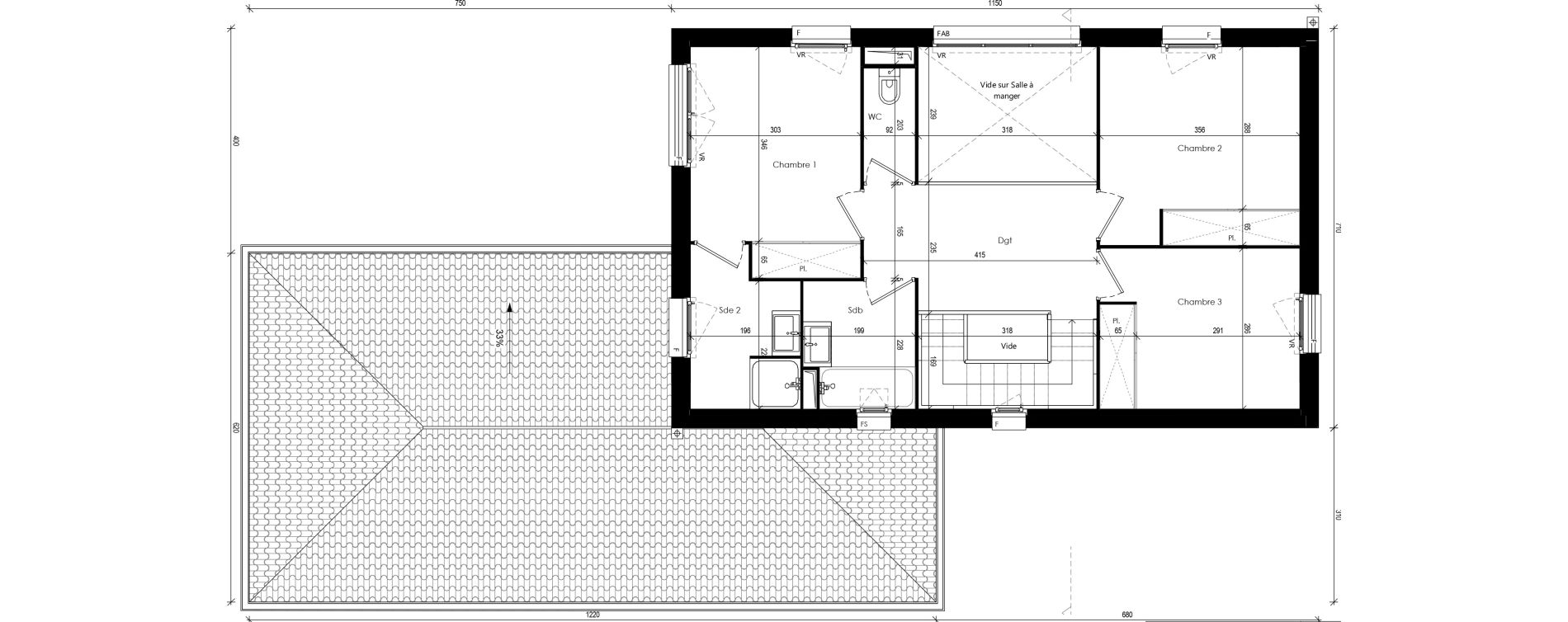 Maison T5 de 139,76 m2 &agrave; Beaupuy Centre