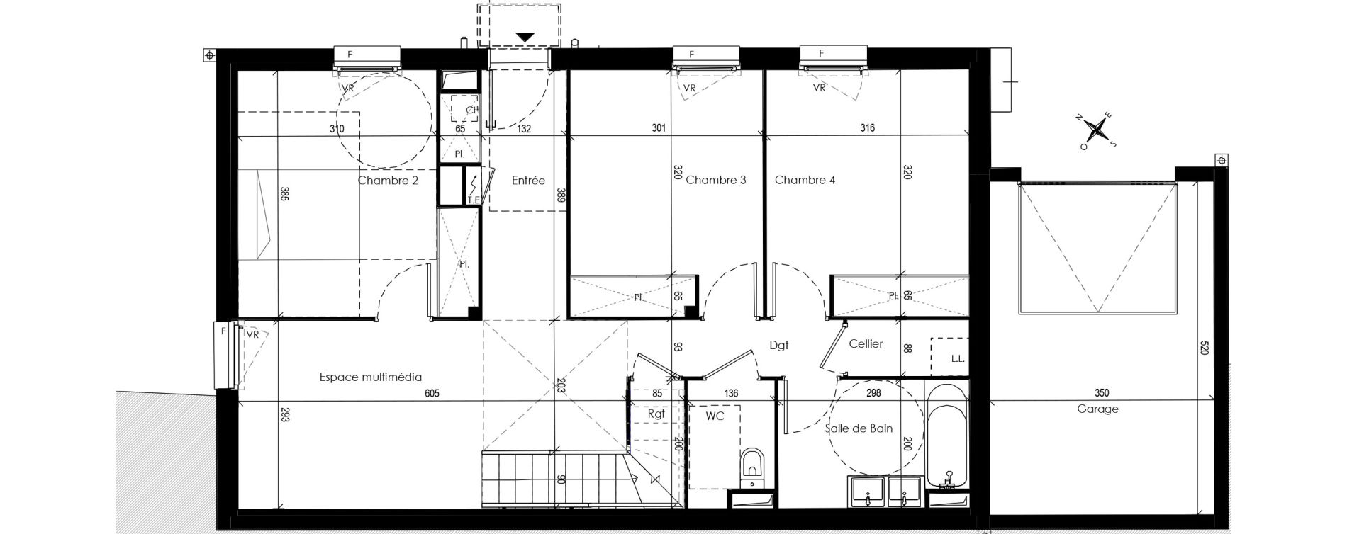 Maison T5 de 140,13 m2 &agrave; Beaupuy Centre