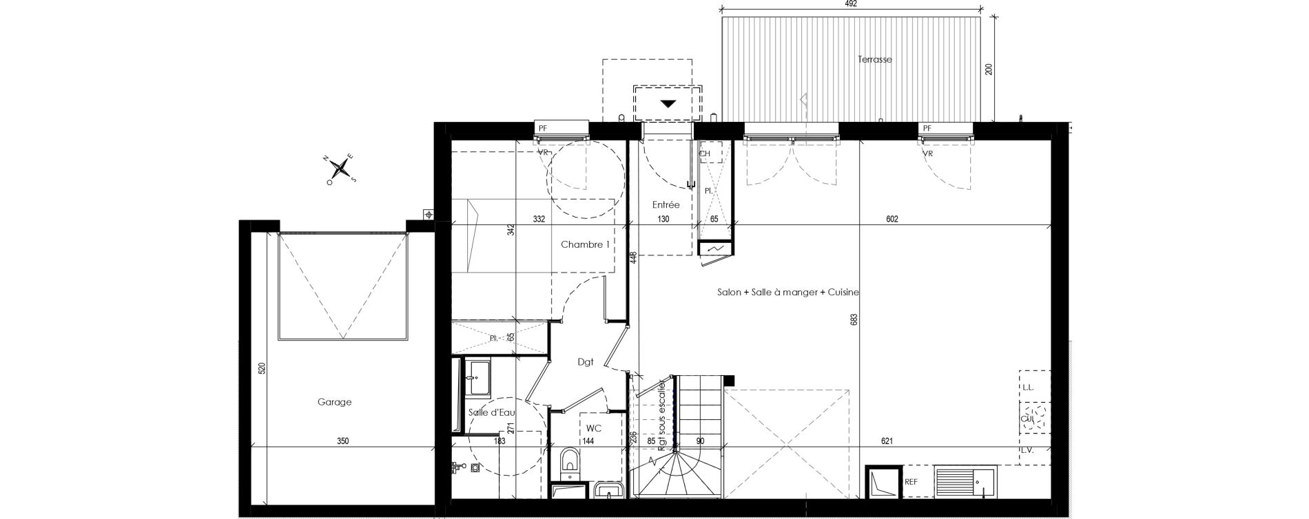Maison T5 de 139,04 m2 &agrave; Beaupuy Centre