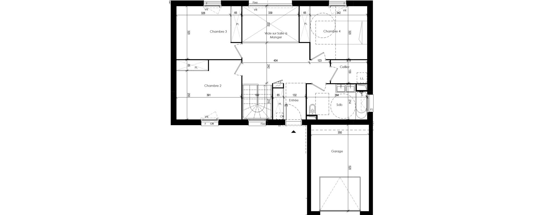 Maison T5 de 138,48 m2 &agrave; Beaupuy Centre