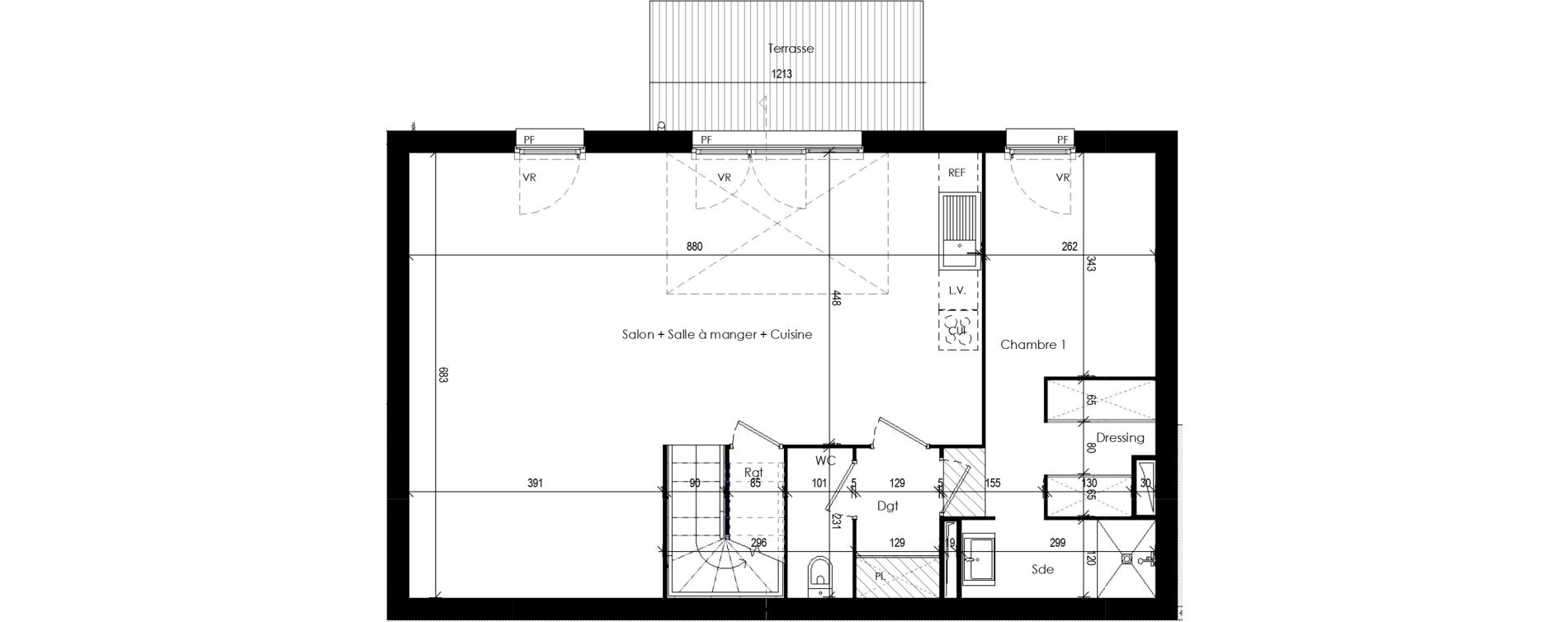 Maison T5 de 138,48 m2 &agrave; Beaupuy Centre