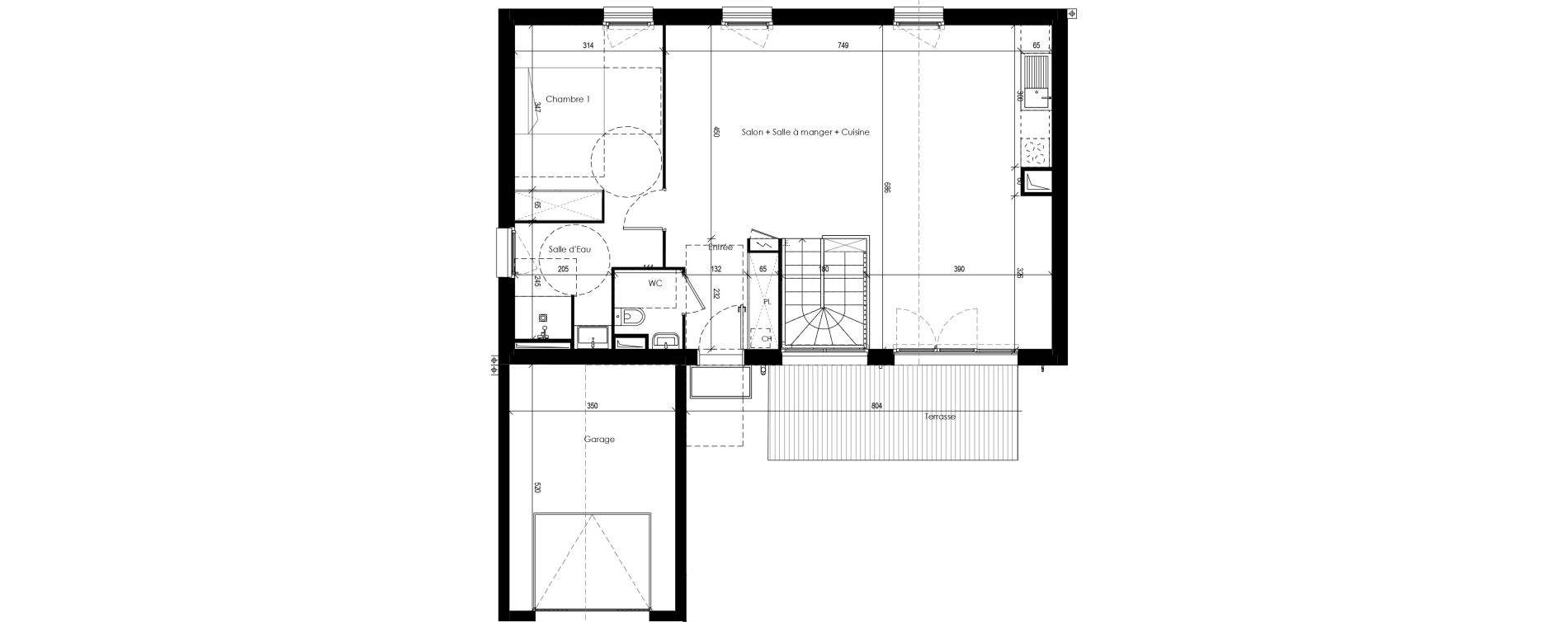 Maison T5 de 139,50 m2 &agrave; Beaupuy Centre