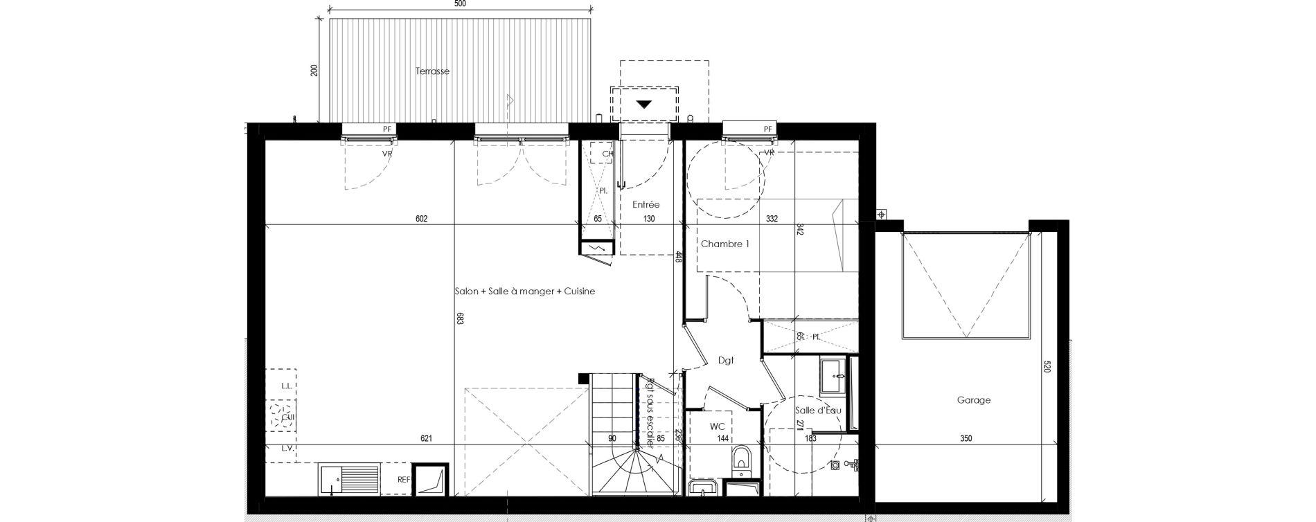 Maison T5 de 139,04 m2 &agrave; Beaupuy Centre