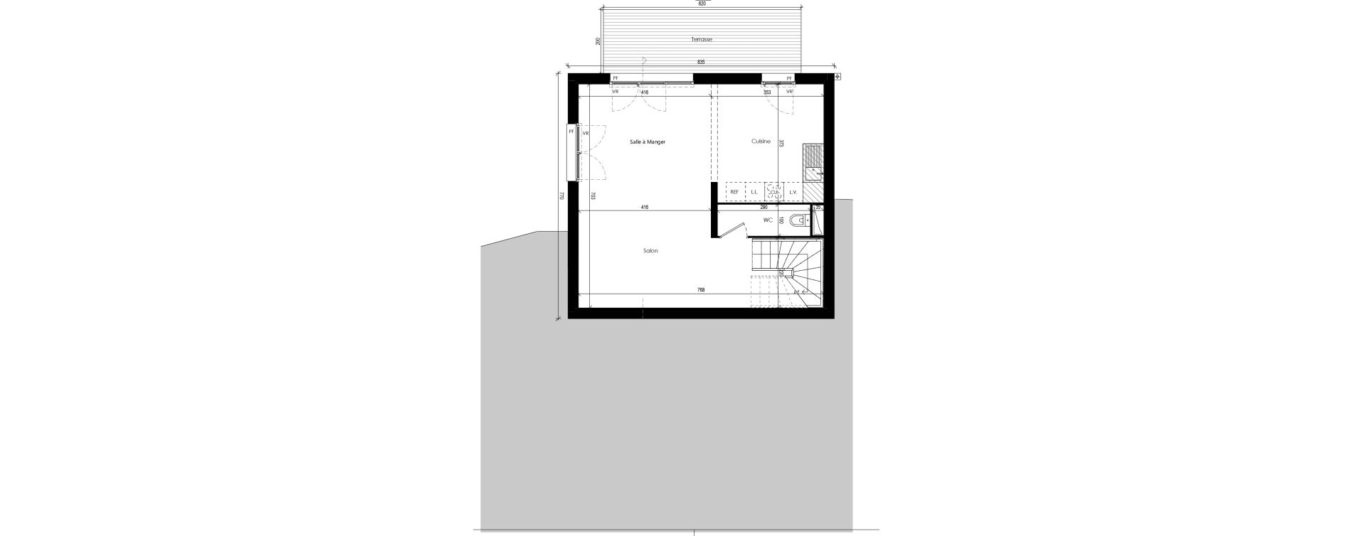 Maison T4 de 96,62 m2 &agrave; Beaupuy Centre