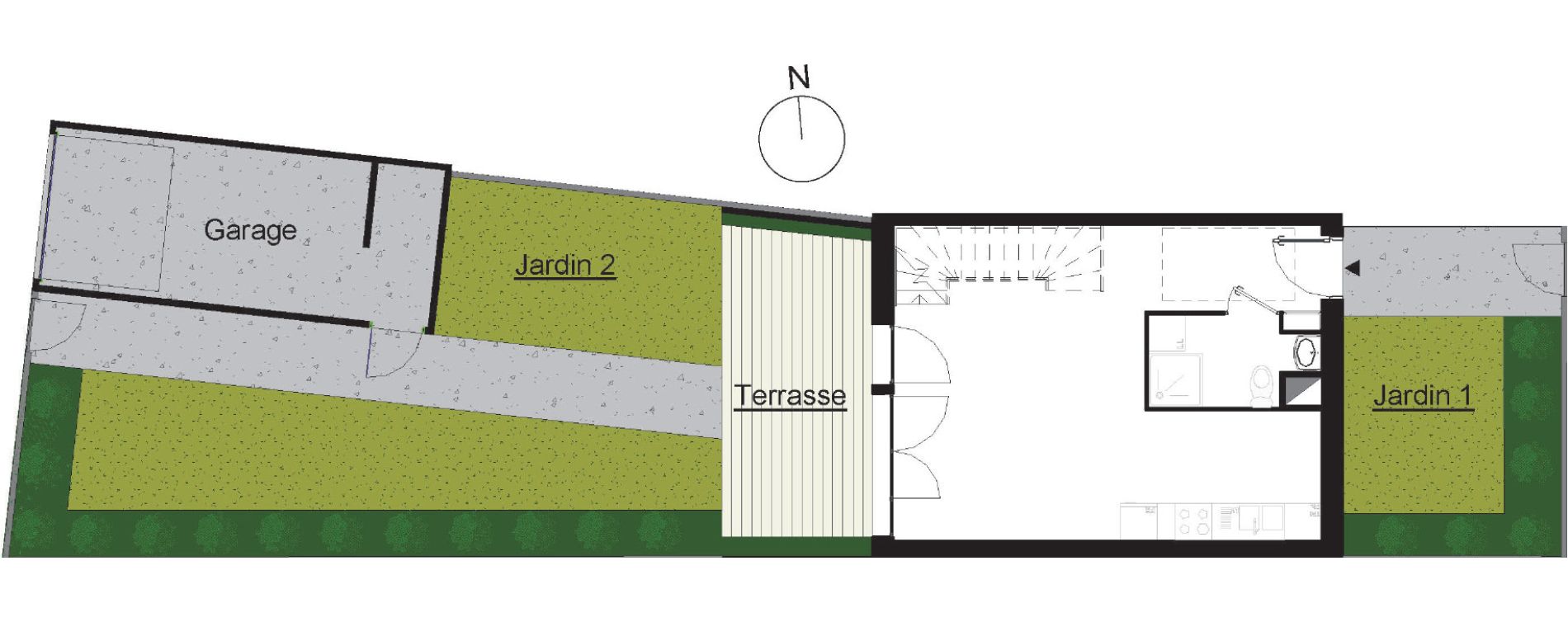 Villa T3 de 70,53 m2 &agrave; Beauzelle Zac andromede