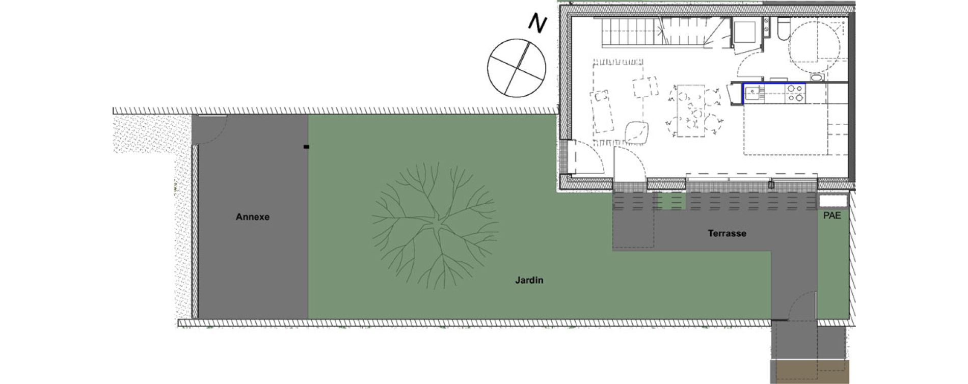 Villa T3 de 68,22 m2 &agrave; Beauzelle Zac andromede