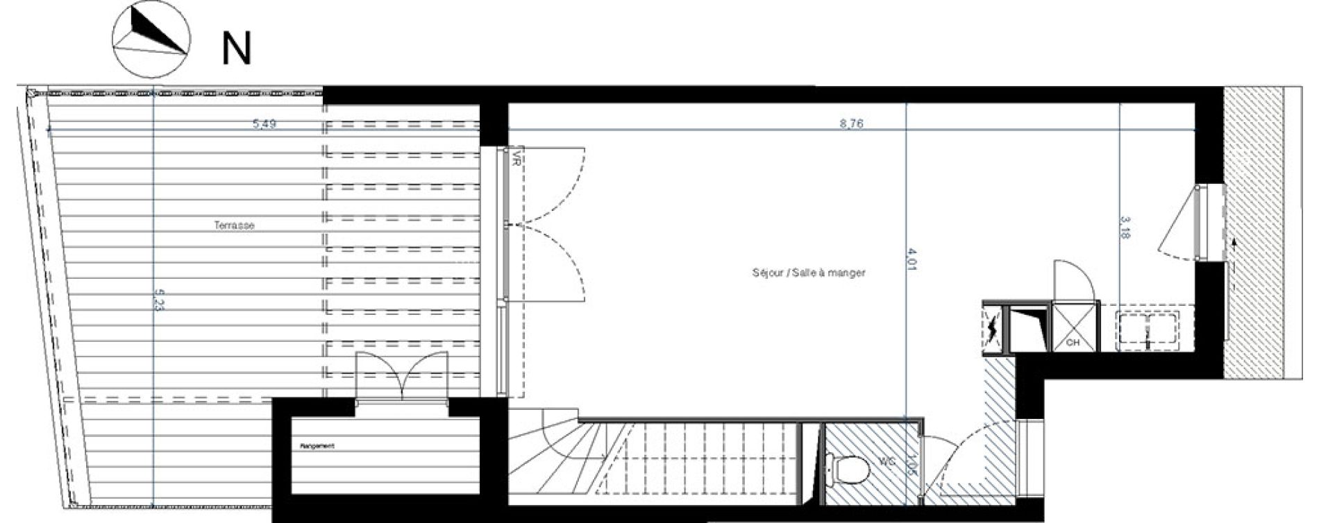 Appartement T3 de 73,79 m2 &agrave; Beauzelle Zac andromede