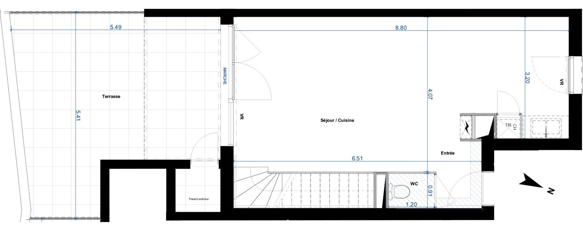 Appartement T3 de 74,11 m2 &agrave; Beauzelle Zac andromede