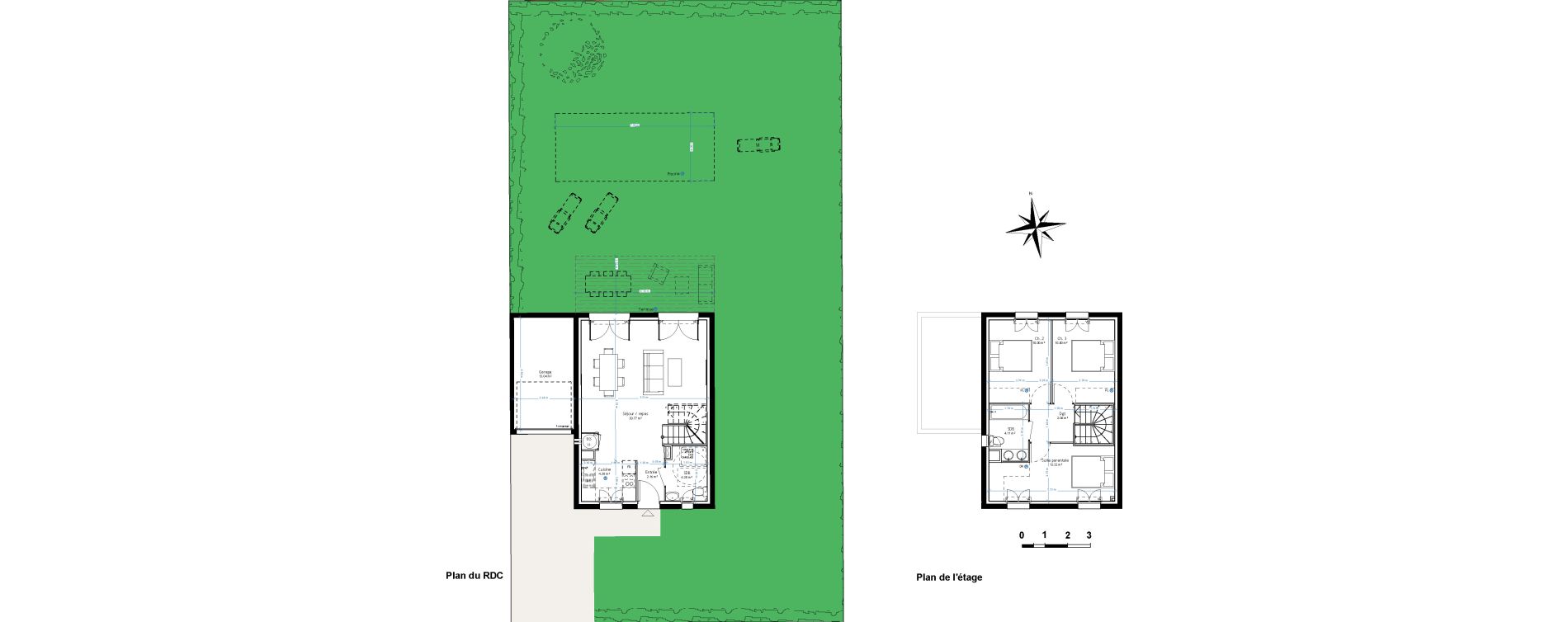 Maison T4 de 80,00 m2 &agrave; Bessi&egrave;res Centre