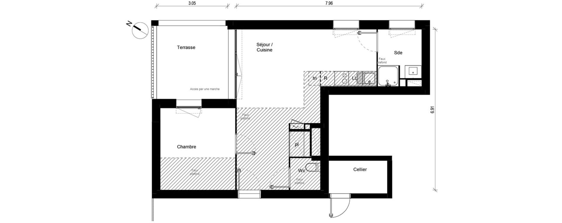 Appartement T2 de 45,50 m2 &agrave; Blagnac Andromede