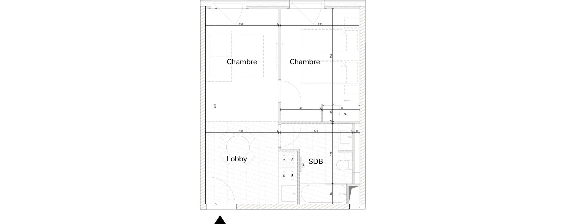 Appartement T2 de 34,24 m2 &agrave; Blagnac Andromede