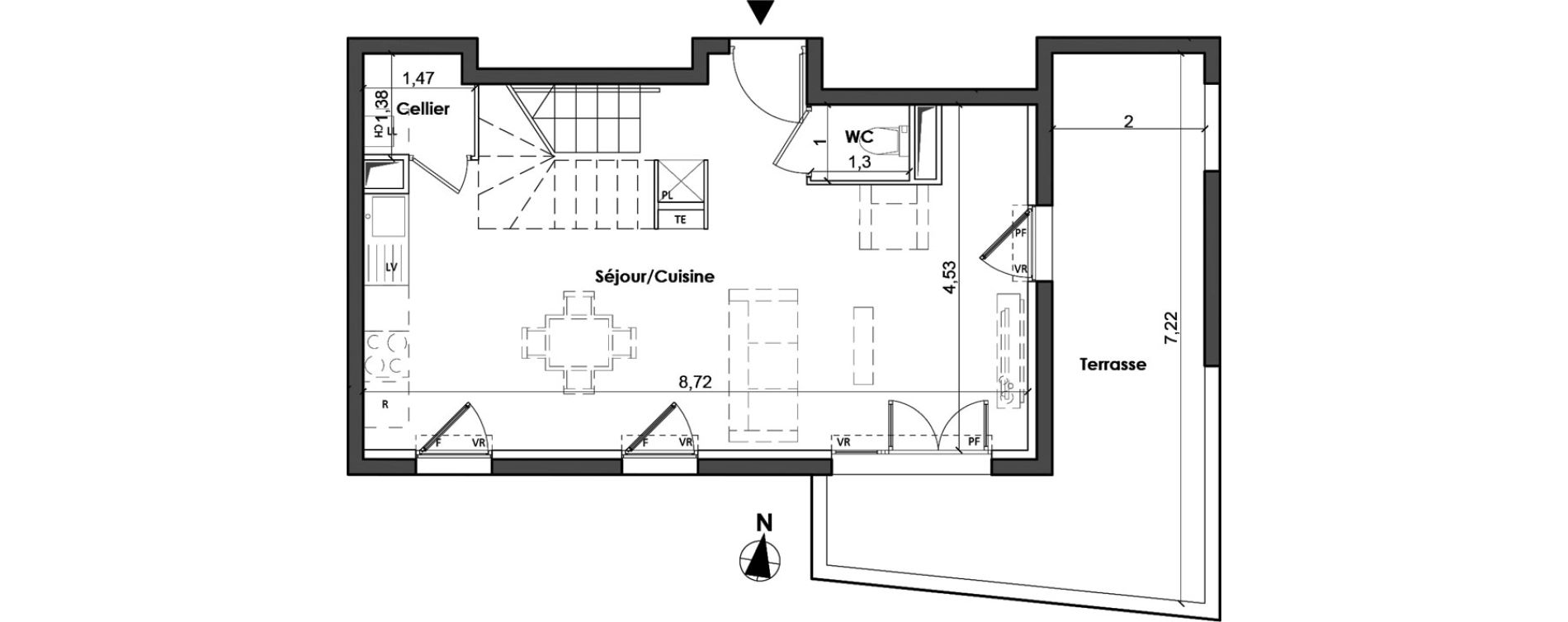 Maison T4 de 81,10 m2 &agrave; Blagnac Centre