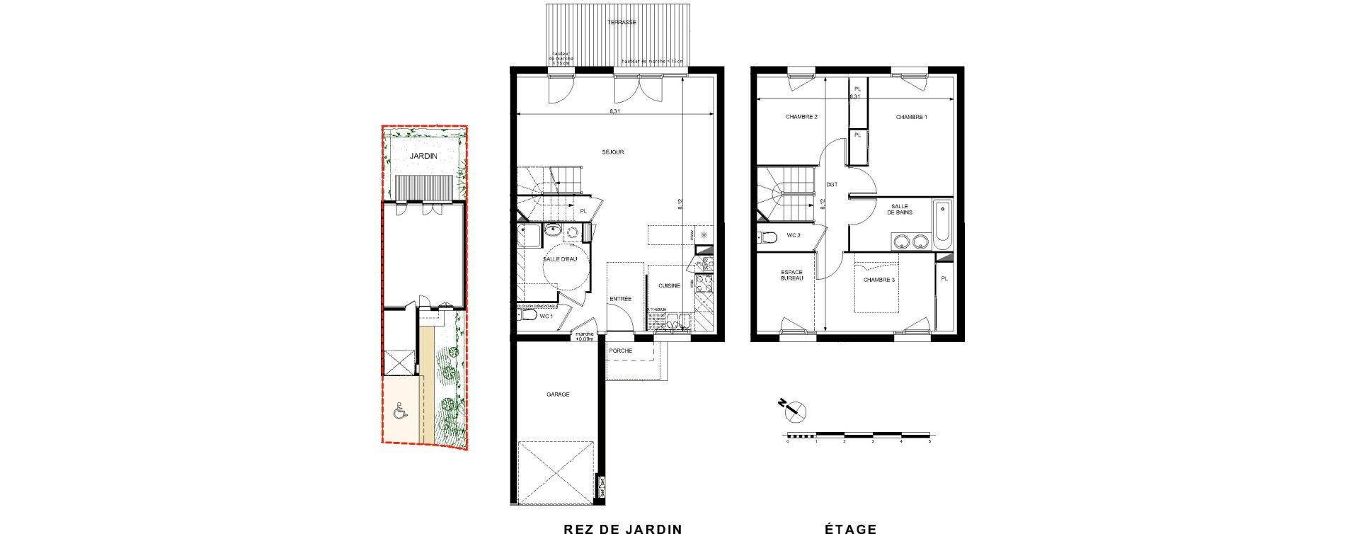 Villa T4 de 93,97 m2 &agrave; Brax Centre