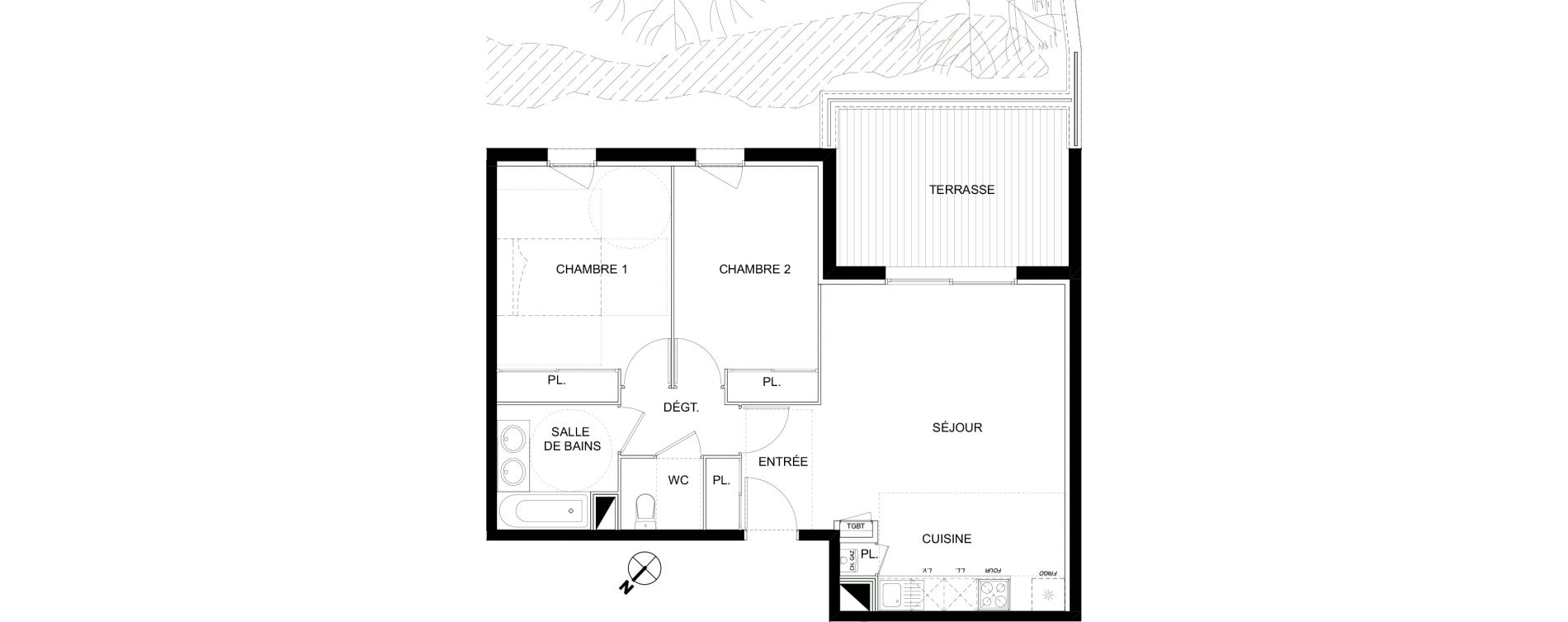 Appartement T3 de 62,50 m2 &agrave; Castanet-Tolosan Castanet tolosan centre