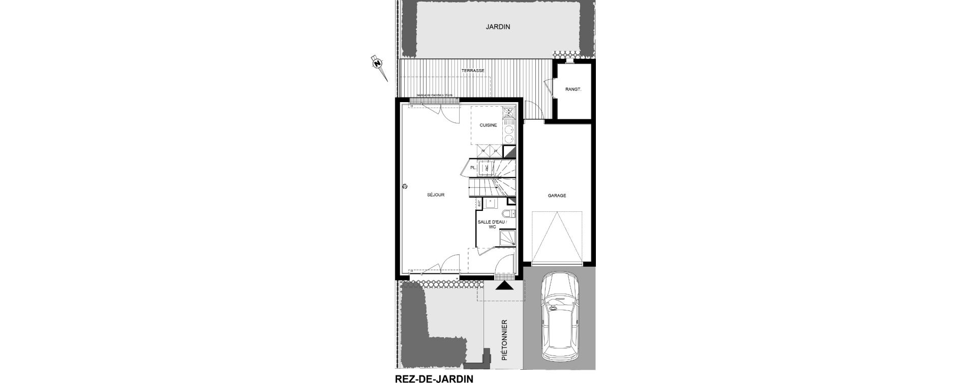 Villa T4 de 80,13 m2 &agrave; Colomiers Les fenassiers