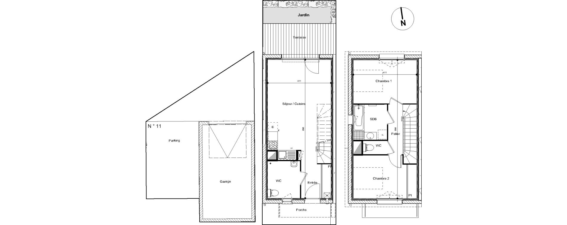 Villa T3 de 65,88 m2 &agrave; Colomiers Centre