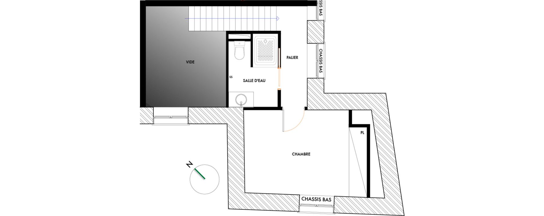 Duplex T2 de 59,00 m2 &agrave; Cugnaux Centre
