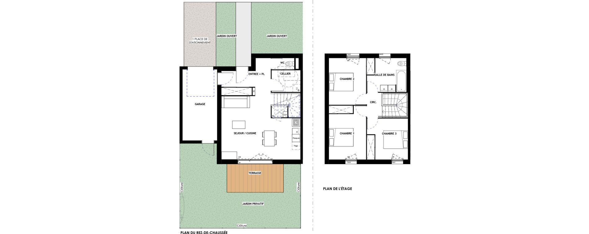 Duplex T4 de 85,17 m2 &agrave; Eaunes Centre
