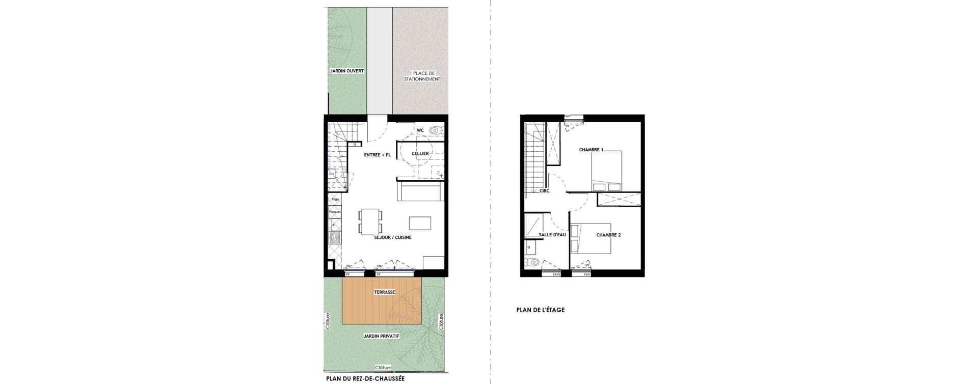 Duplex T3 de 67,99 m2 &agrave; Eaunes Centre
