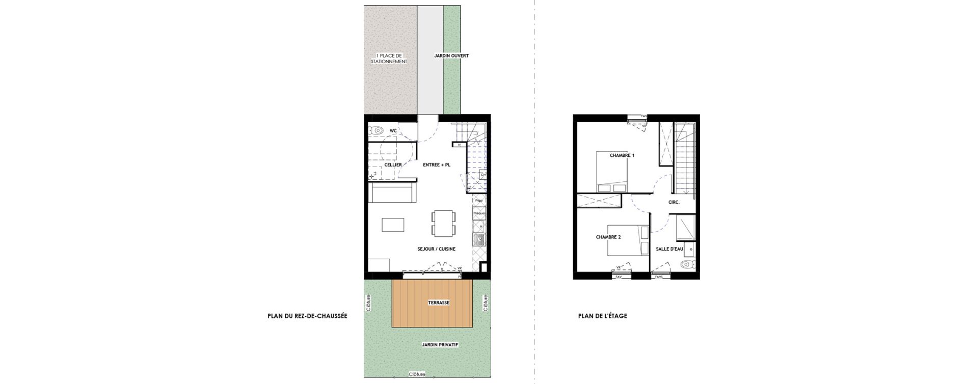 Duplex T3 de 67,99 m2 &agrave; Eaunes Centre