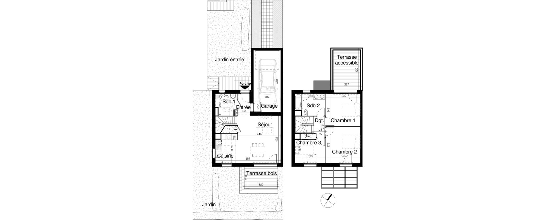 Maison T4 de 82,28 m2 &agrave; Fenouillet Centre