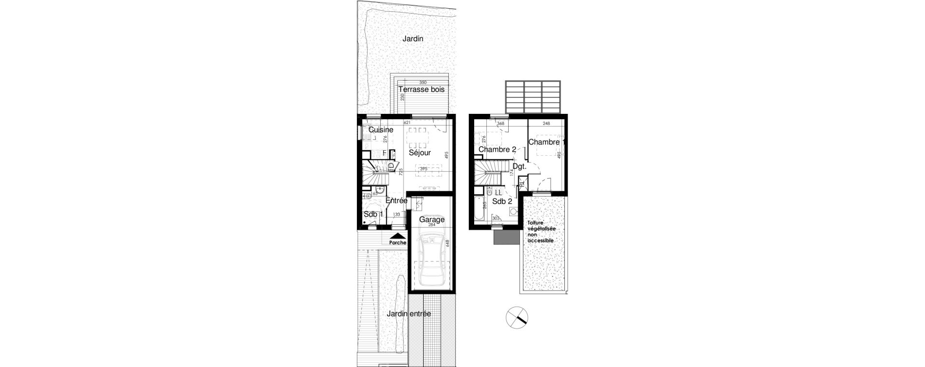 Maison T3 de 67,01 m2 &agrave; Fenouillet Centre