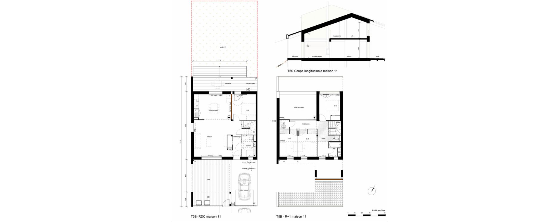 Appartement T5 de 108,37 m2 &agrave; Fenouillet Piquepeyre