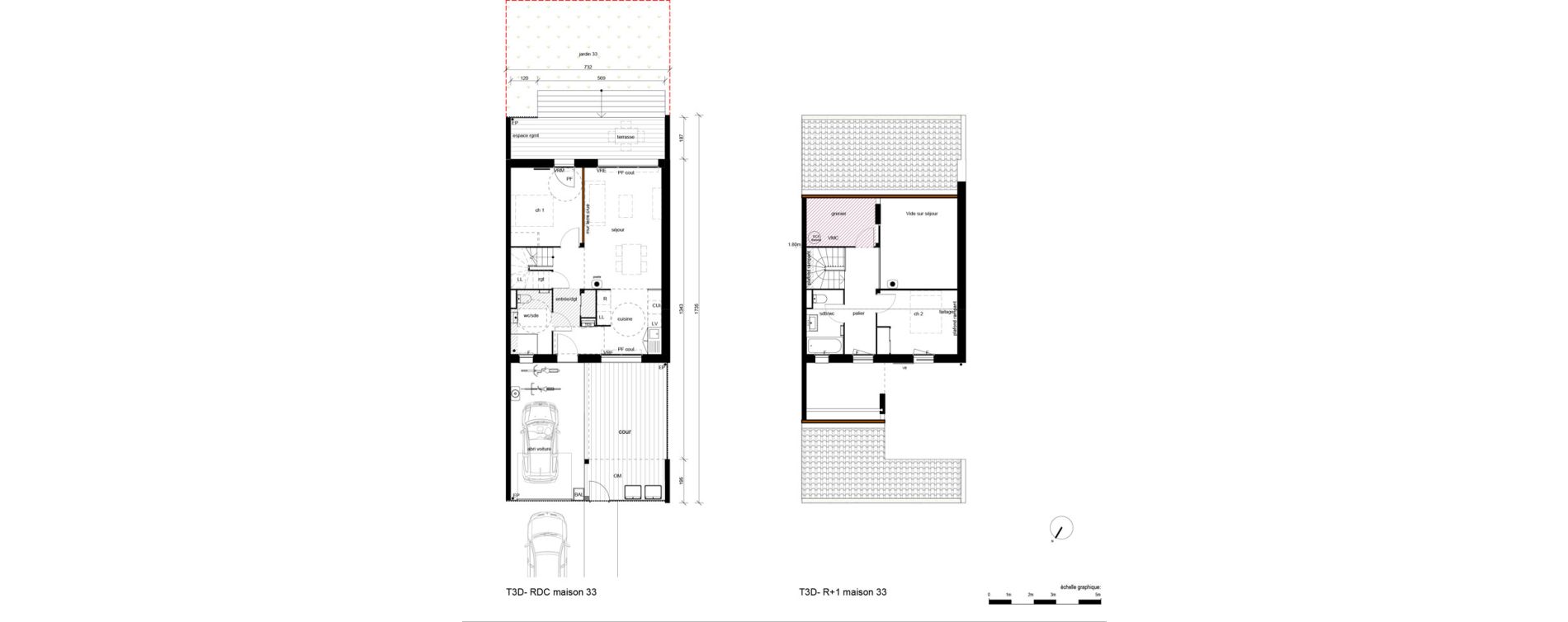 Appartement T3 de 74,30 m2 &agrave; Fenouillet Piquepeyre