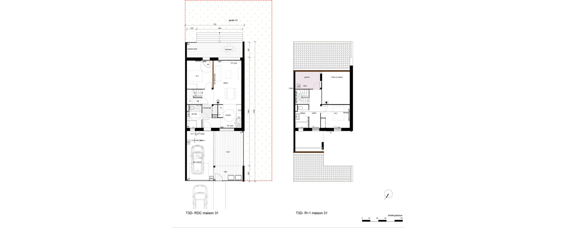 Appartement T3 de 74,30 m2 &agrave; Fenouillet Piquepeyre