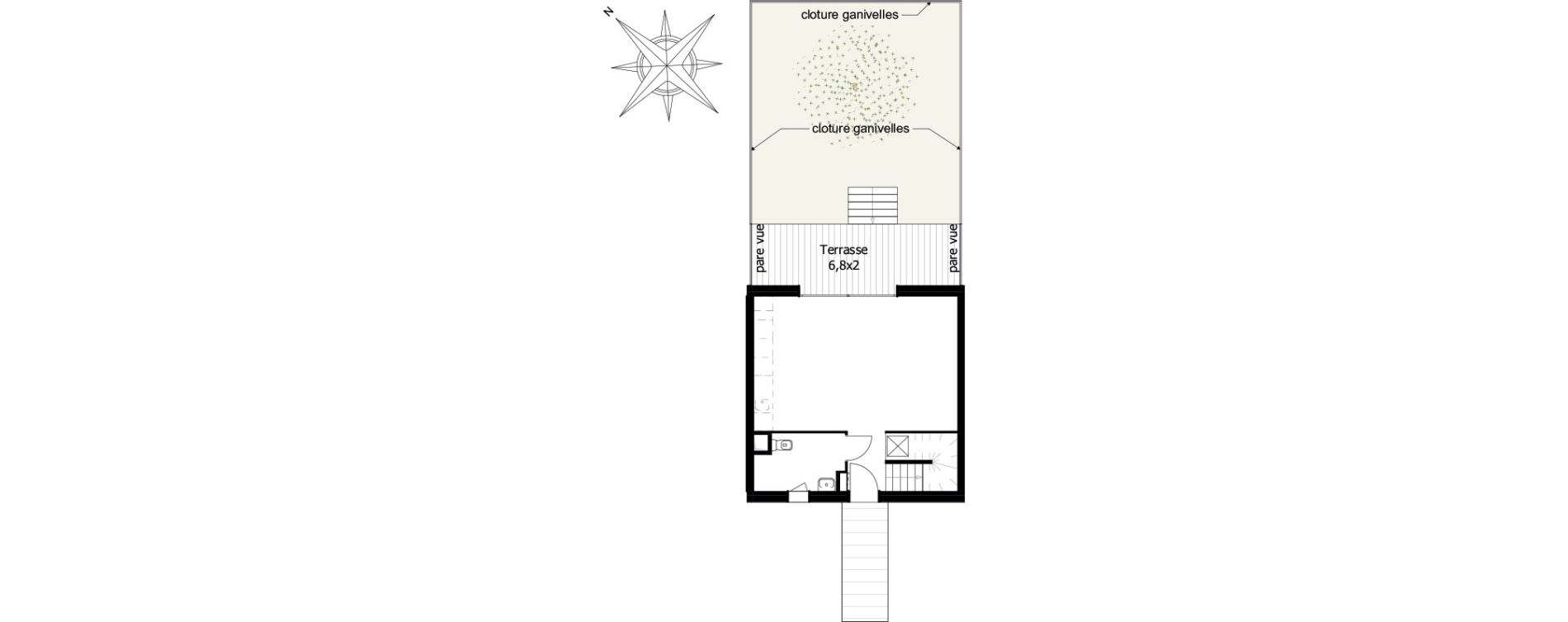 Maison T3 de 76,11 m2 &agrave; Fenouillet Le bocage