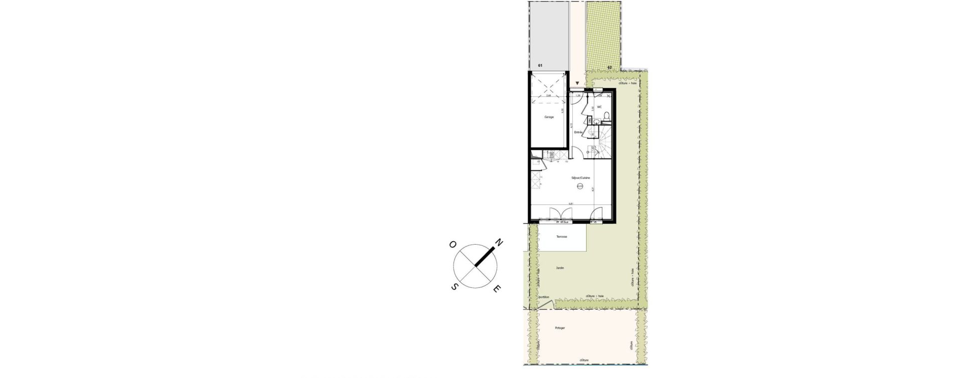 Maison T4 de 83,95 m2 &agrave; Frouzins Centre