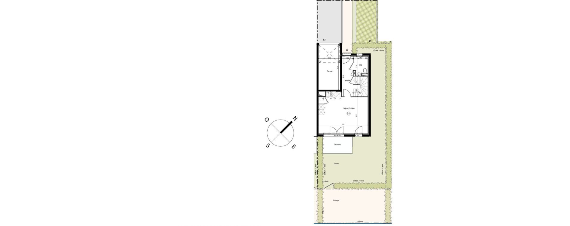 Maison T4 de 83,95 m2 &agrave; Frouzins Centre