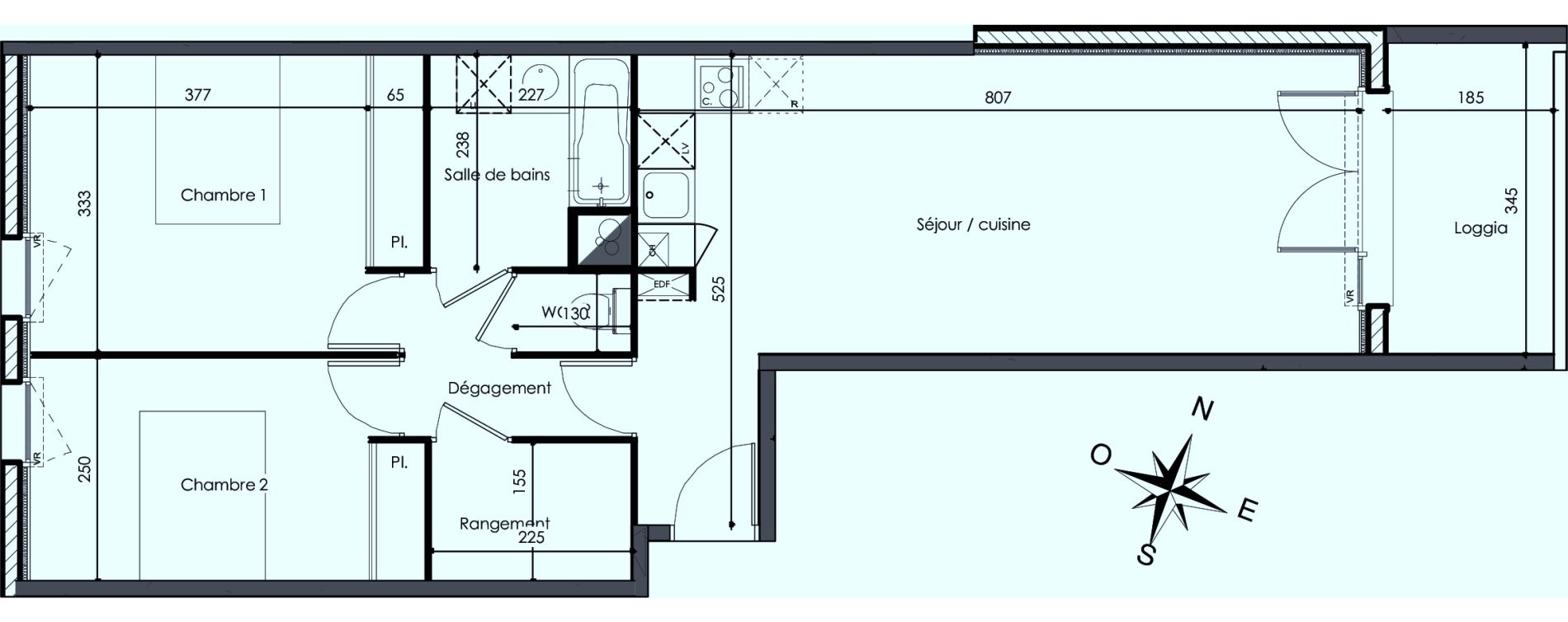 Appartement T3 de 67,46 m2 &agrave; Frouzins Centre