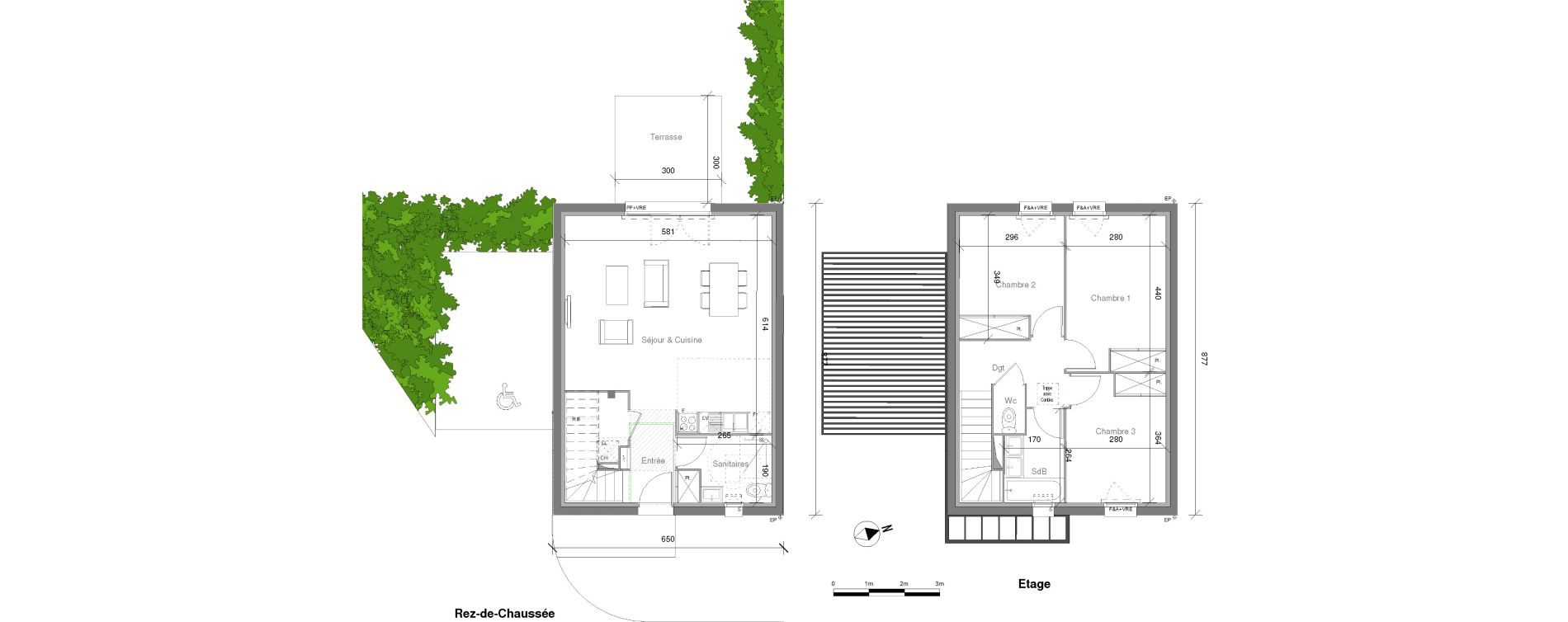 Maison T4 de 85,65 m2 &agrave; Launaguet Centre
