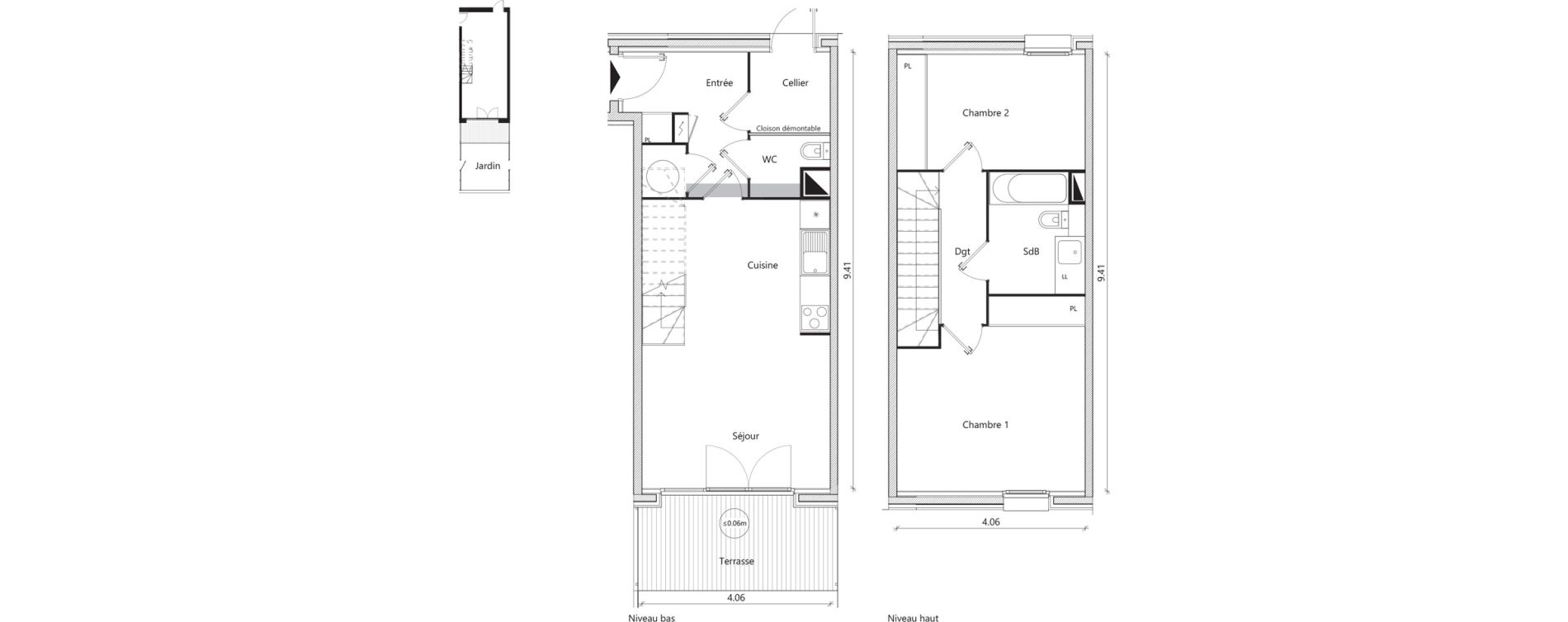 Appartement T3 de 67,78 m2 &agrave; Mondonville Centre