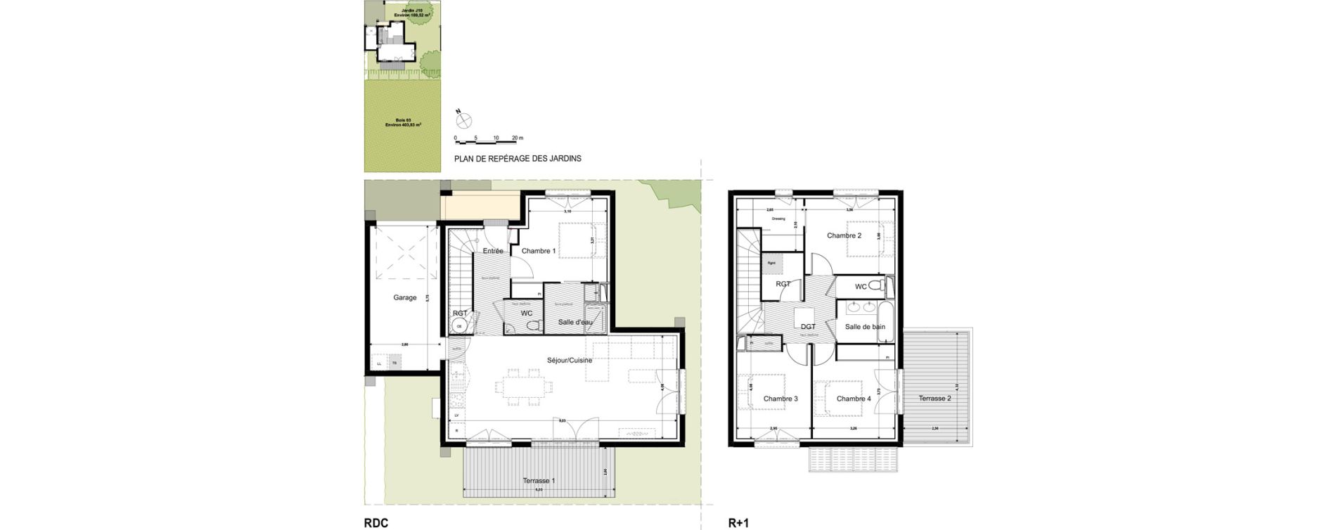 Villa T5 de 115,35 m2 &agrave; Montrab&eacute; Centre