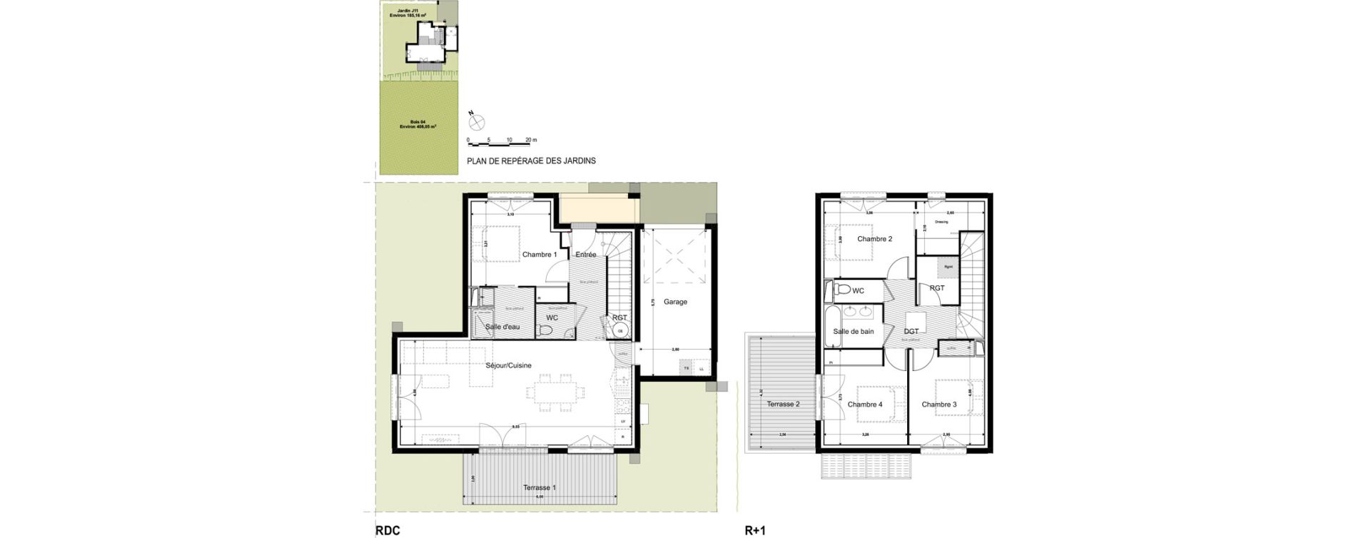 Villa T5 de 115,35 m2 &agrave; Montrab&eacute; Centre