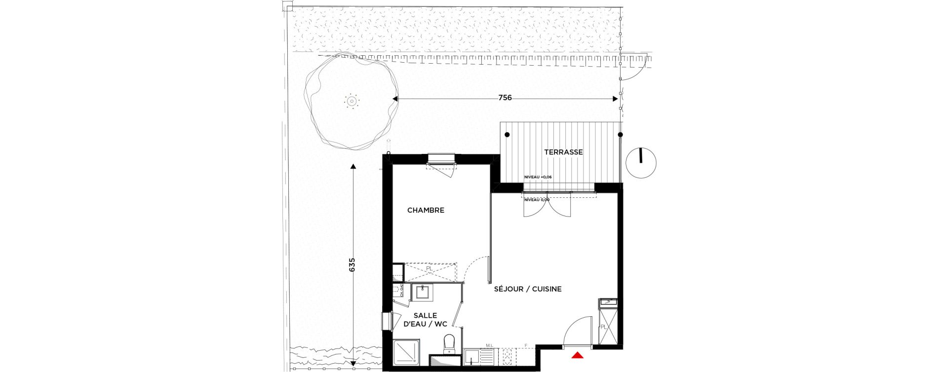 Appartement T2 de 43,78 m2 &agrave; Muret Vasconia - l hermitage