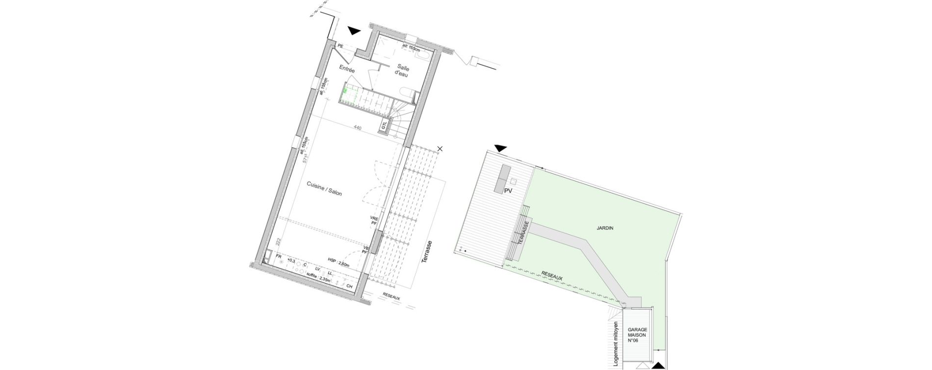 Maison T4 de 90,69 m2 &agrave; Pibrac Centre