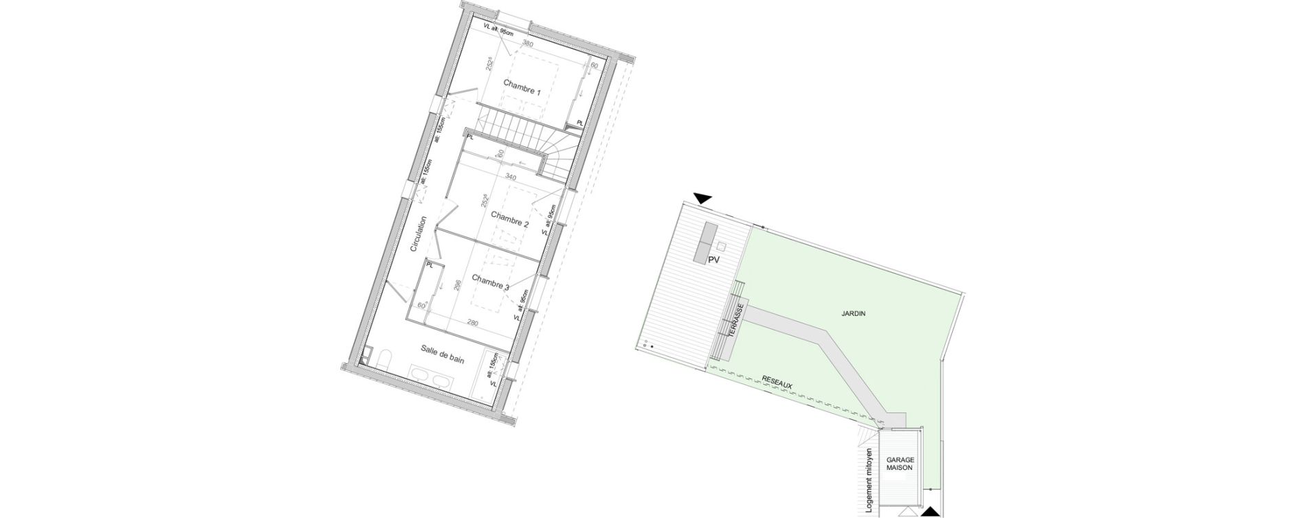 Maison T4 de 90,69 m2 &agrave; Pibrac Centre