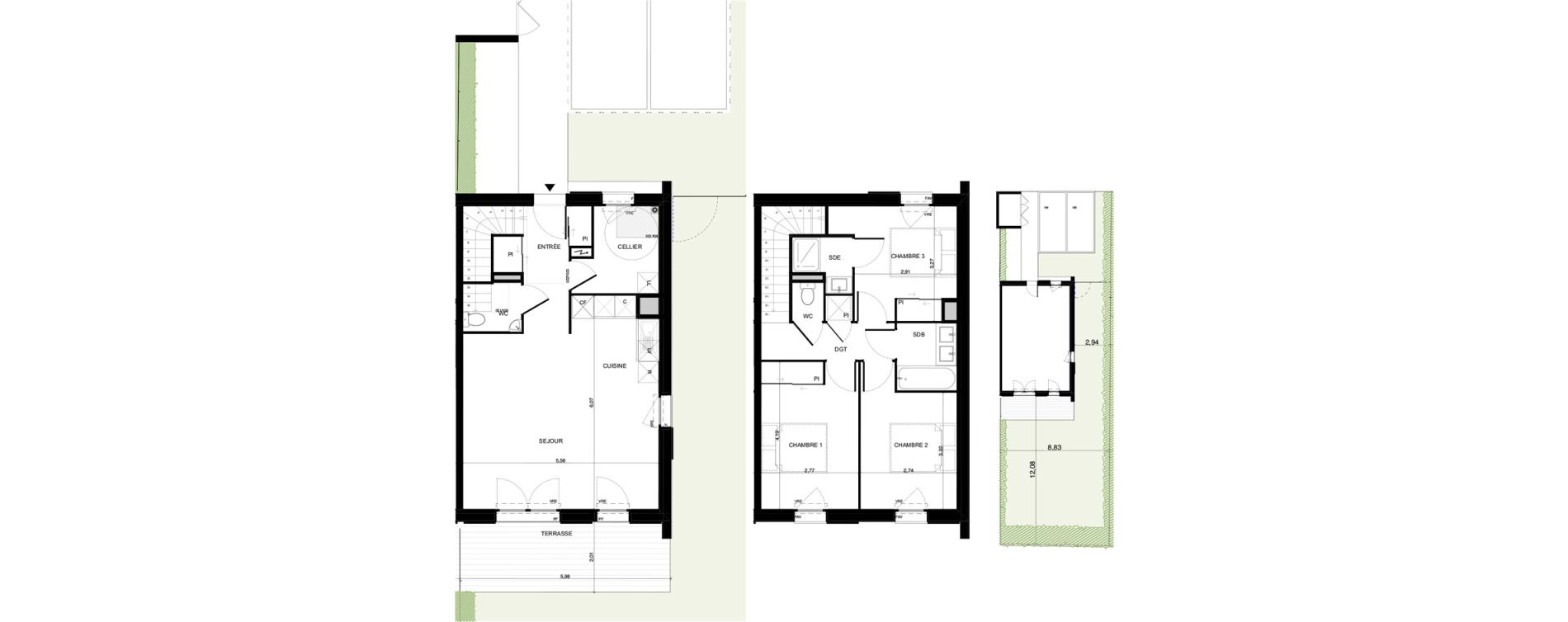 Maison T4 de 86,27 m2 &agrave; Pibrac Escalette