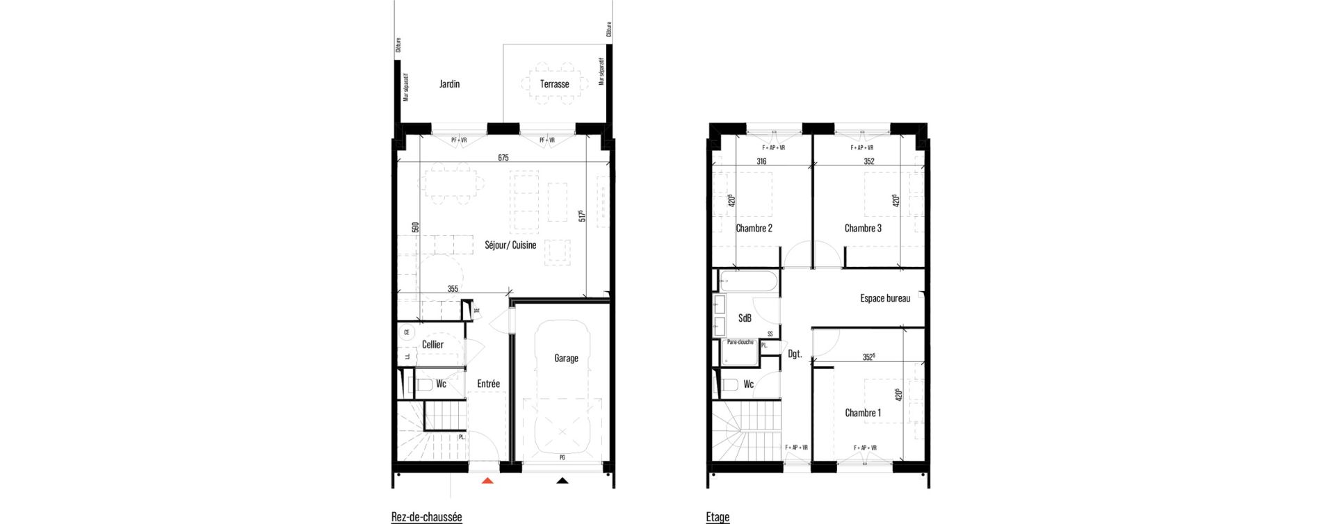 Maison T4 de 112,97 m2 &agrave; Pin-Balma Centre