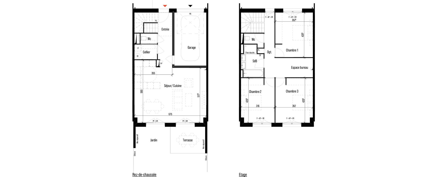 Maison T4 de 112,98 m2 &agrave; Pin-Balma Centre