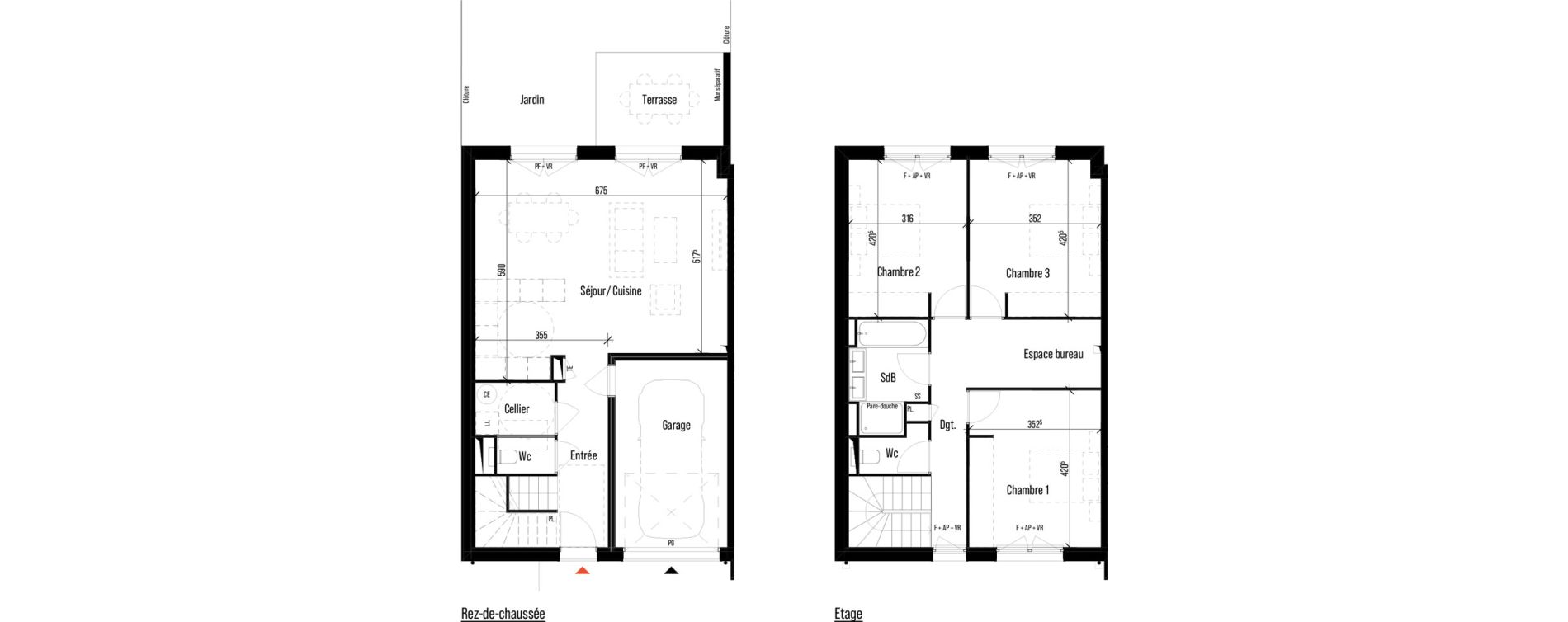 Maison T4 de 113,26 m2 &agrave; Pin-Balma Centre