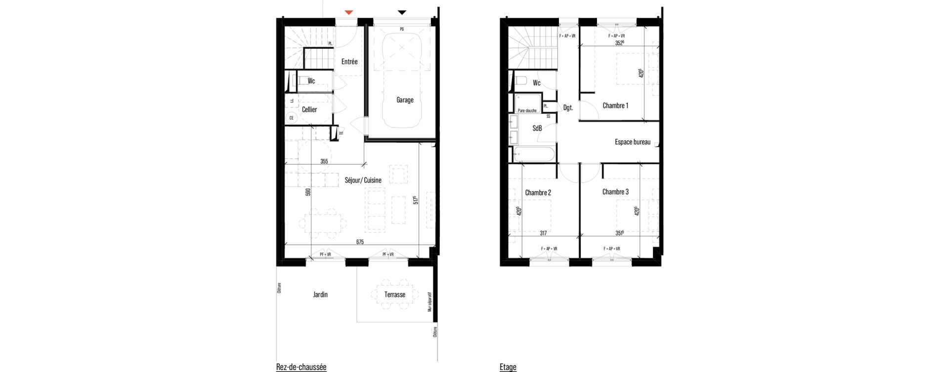 Maison T4 de 113,26 m2 &agrave; Pin-Balma Centre