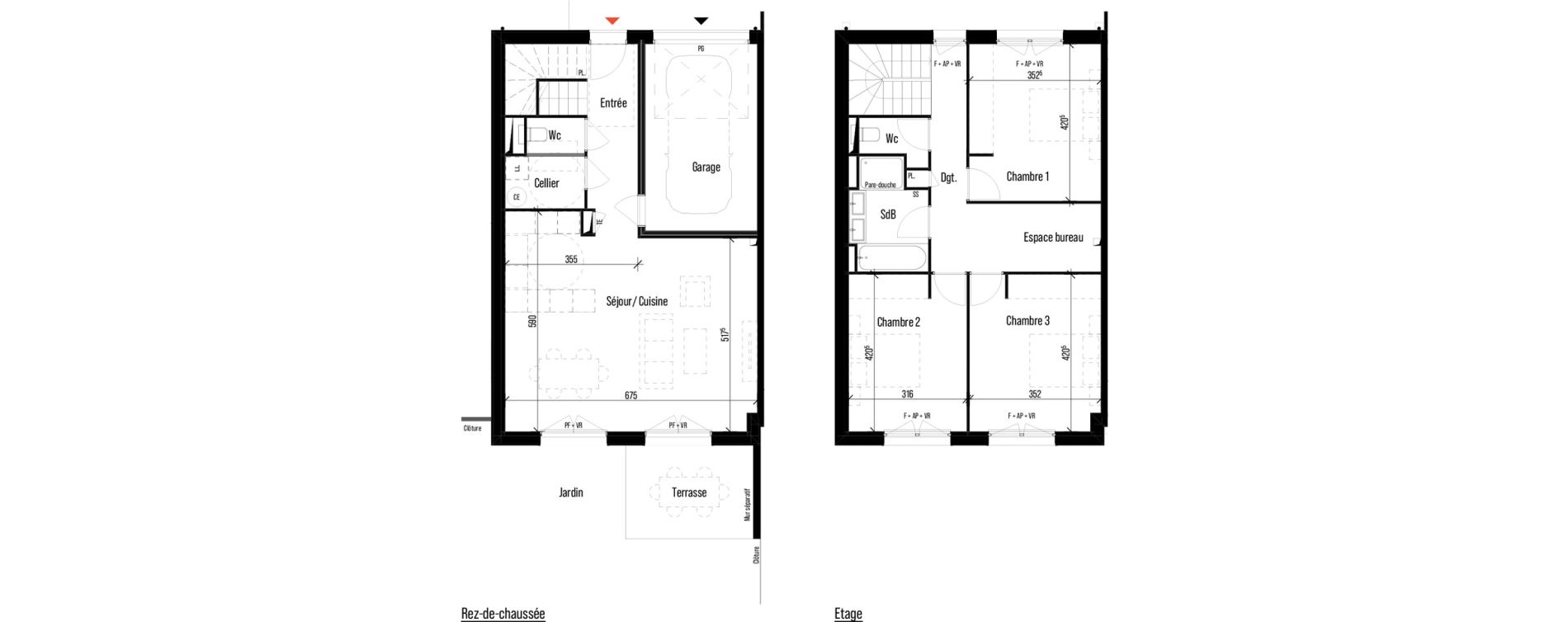 Maison T4 de 113,26 m2 &agrave; Pin-Balma Centre