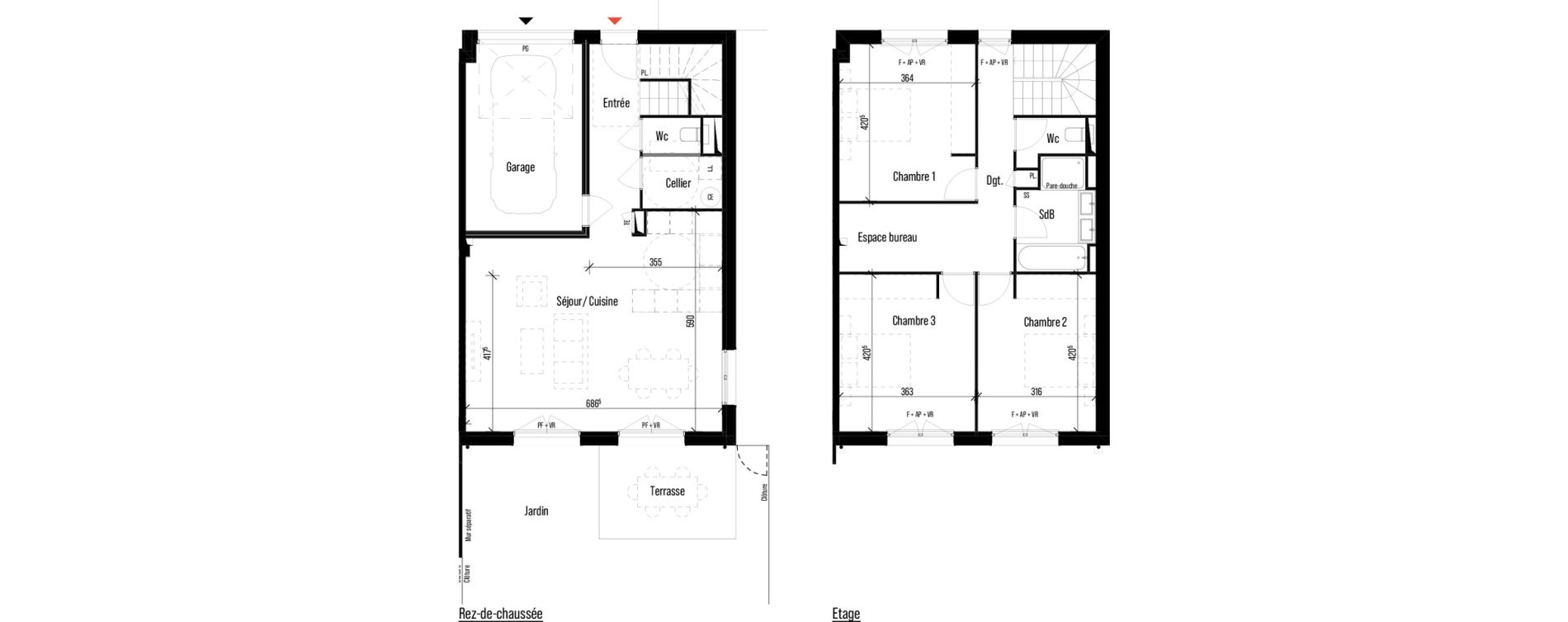 Maison T4 de 115,09 m2 &agrave; Pin-Balma Centre