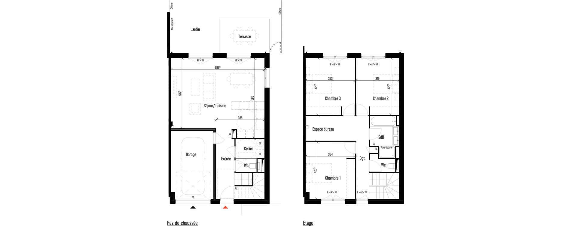 Maison T4 de 115,09 m2 &agrave; Pin-Balma Centre